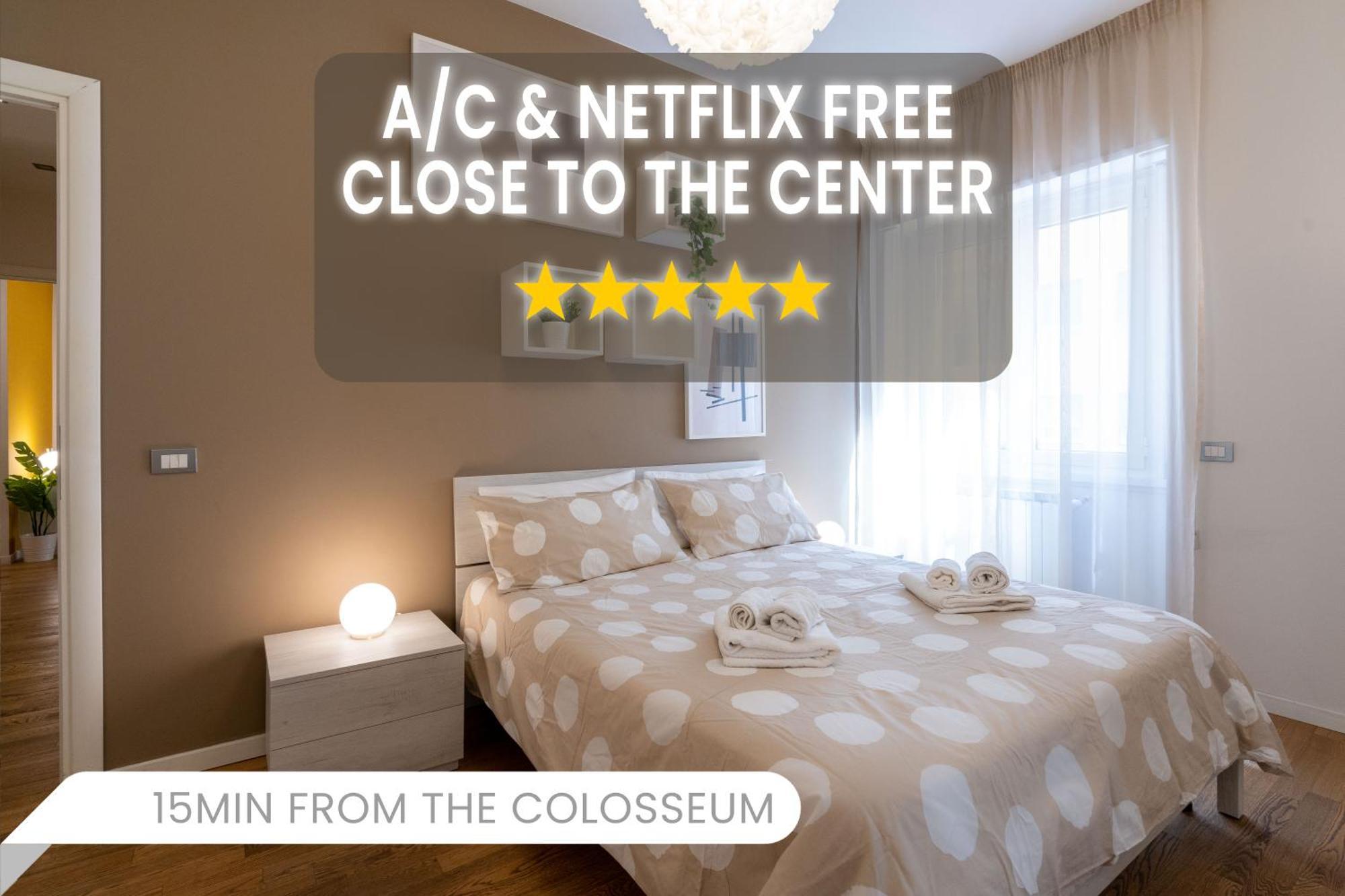 דירות רומא -15Min Dal Colosseo- Aria Condizionata & Netflix Gratis מראה חיצוני תמונה